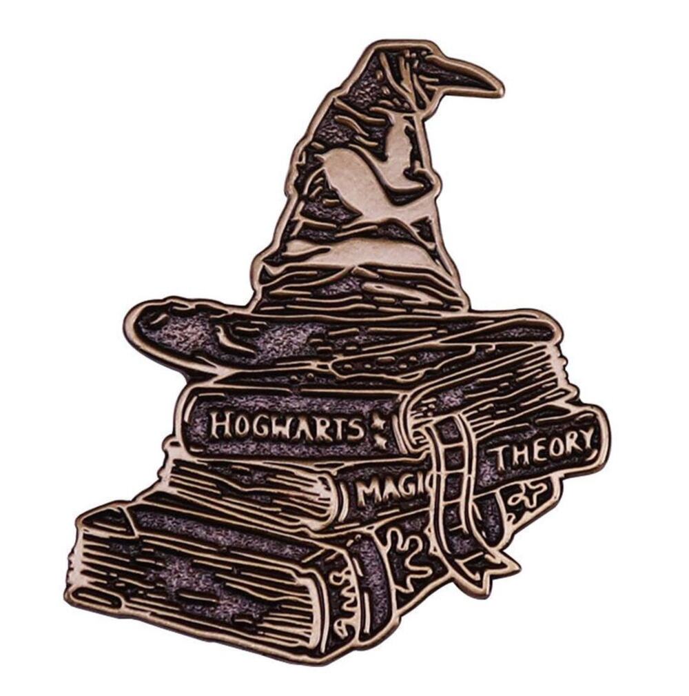 Harry Potter Sorting Hat & Hogwarts Books Enamel Pins 68-1